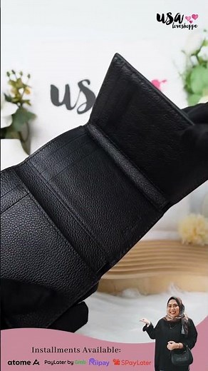 Coach Men Trifold Wallet in Black (23845)-Shop usaloveshoppe.com