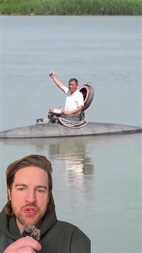 Man travels from China to the US in a homemade submarine | submarine boat