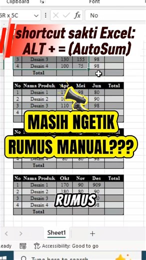 Shortcut Sakti Exel #excel #ramadhanpenuhberkah