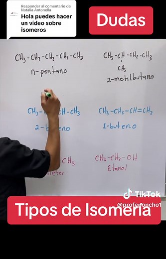 Tipos de Isomería: Explicación y Ejercicios Prácticos