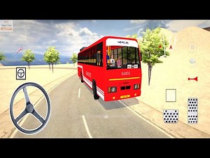 GSRTC Bus Driving in Bharat Bus Simulator 3D Game Android Gameplay | Indian Bus Games for Android