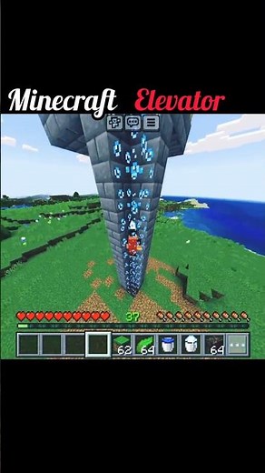 Minecraft Elevator easy to make || #shorts #minecraft