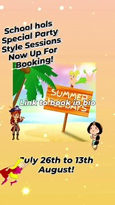 SUMMER HOLIDAY FUN PARTY STYLE SESSIONS! With "Jacqu'in the Box"...