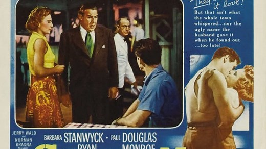 Clash By Night ( 1952) Barbara Stanwyck, Paul Douglas, Paul Douglas, Marilyn Monroe