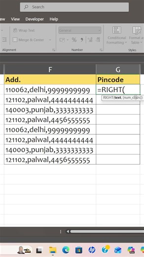 Extract Last Characters in Excel 🔥 #excel #exceltips #exceleasy