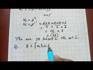 How to find number of subsets and list the subsets.