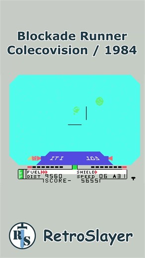 Blockade Runner Gameplay Colecovision