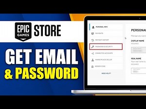 How To Know Your Epic Games Email And Password | Find Your Email And Password On Epic Games