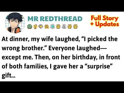 At dinner, my wife laughed, “I picked the wrong brother.” Everyone laughed—except me. Then, on…