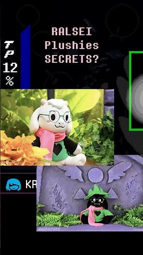 RALSEI Plushies have SECRETS? #deltarune #undertale #tobyfox #gaster #indiegame #sans #plush #rpg