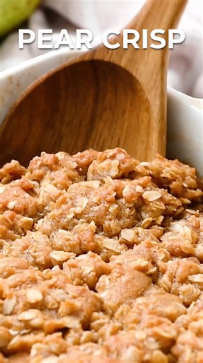 Pear Crisp #recipe #dessert #falldessert