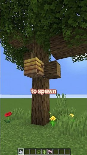 you can spawn a bee nest from a tree⁉️