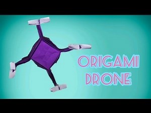 How to Make a paper Drone, easy origami drone / Drone tutorial