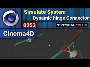 0253. Simulation system ( Dynamic hinge Connector ) in cinema 4d