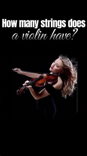 How many strings does a violin have?