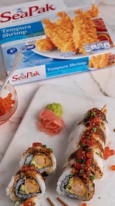 That’s how we roll. 🥢 Try this recipe for Tempura Shrimp Sushi. Itadakimasu (think,bon appétit)! | SeaPak Shrimp and Seafood