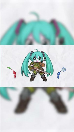 Miku sings the Pikmin song. #pikmin #初音ミク #hatsunemiku #vocaloid