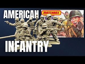Matchbox 1/32 American Infantry. 1970s Classic Toy Soldier Set!