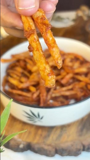 Crispy Potato Fries Recipe 🍟🔥Easy Tea Time Snack #shorts #ytshorts