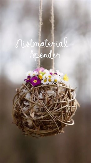 Nistmaterial-Spender #diy #vogel #naturgarten #tutorial