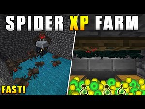 Easy Spider & Cave Spider XP Farm in 1.21 Minecraft Bedrock (Mcpe|Xbox|Ps4|Nintendo switch|Pc)