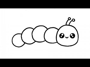 How to Draw a Cute Worm Very Very Easy