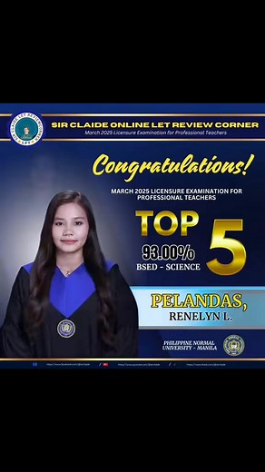 Sir Claide’s Topnotchers from the March 2025 LET | Sir Claide