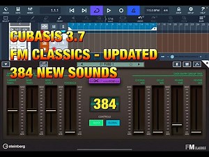 CUBASIS 3.7 - FM Classics Instrument Updated with 384 New Sounds - Let's Check Them Out - iOS