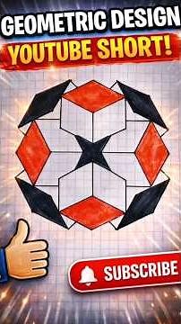 Easy Geometric Drawing Step by Step 🔥