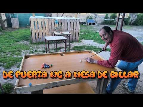 De puerta WC a mesa de billar