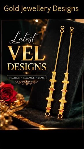 Latest Vel Mangalsutra Designs 2026 | Traditional Kaan Chain Designs | #Shorts | #weddingjewellery |