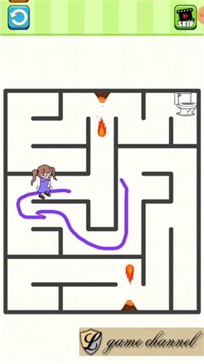 maze escape: toilet rush 😉😉 gameplay // android,ios 68888 #puzzlegame #mobilegame #shortsbeta