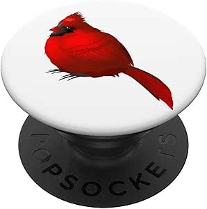 Fat Cardinal Birding Birder Bird Nerd Cell and Mobile PopSockets PopGrip: Swappable Grip for Phones & Tablets