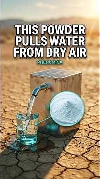 A powder that pulls drinking water from dry air