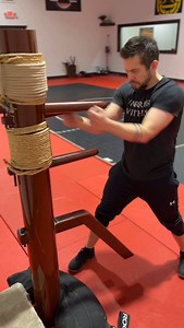 Applying Southern Mantis to this Mook Yan Jong. I love adapting different striking patterns and working on impact conditioning. Hurts so good. 🤜💥🤕 Join me for our 11th annual Combat Arts Training Camp in Madison Wisconsin Aug 7-10. #kungfu #striking #martialartstraining #spm | David Welther