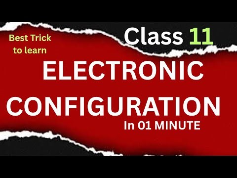 Electronic Configuration trick | Trick Electronic Configuration | Class 11 | Atomic Structure