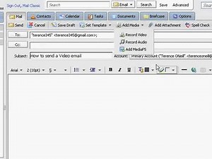 How to send a video via email