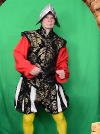 Your fantasy Elizabethan soldier costume dance #costumedancer #dancereels #cosplay #dancing