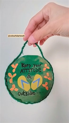 DIY Door hanging🚪 #colourfulartwork #artcraft #shorts