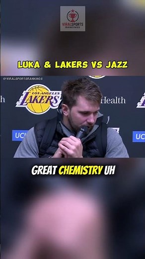 PostGame interview With Luka Doncic after winning the game vs Jazz | Los Angeles Lakers.