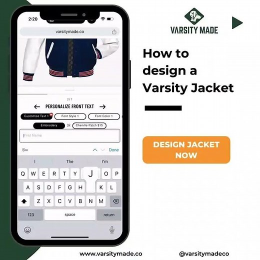 Part 2 How To Design a Varsity Letterman Jacket with Varsity Made
