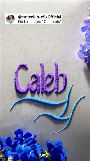 Caleb #asmr #nameinsand #calligraphy #sandart #nameart #sandscript #satisfying #handwriting #shorts