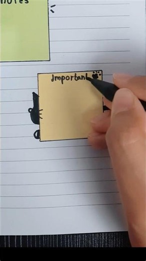 Cute Note Ideas 💖 Sticky Note Craft 😸 Catatan Estetik #viral #notes #easydiy #unik #idekreatif
