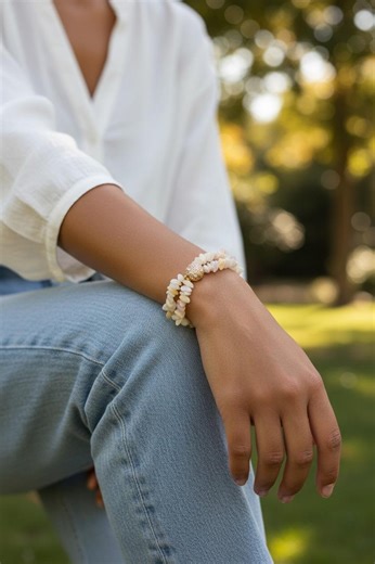 Pineapple Quartz Double Strand Bracelet, Crackle Glass, Dragonfly Charm, Boho Jewelry - Etsy