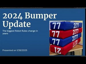 Ep 064: New Bumper Rules for FIRST FRC (2024)