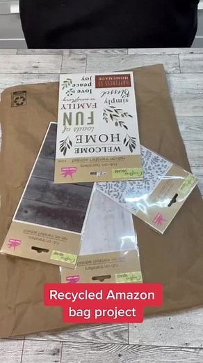 Recycled Amazon Bag Craft Ideas for Home Decor