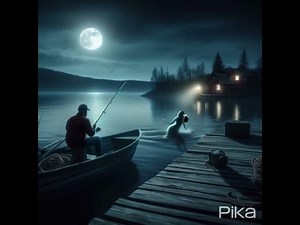 Mermaid in the water halloween creepy scary strange 3D