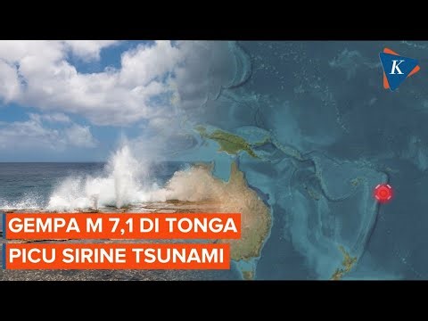 Momen Sirine Tsunami Meraung Pasca-gempa M 7,1 Guncang Tonga