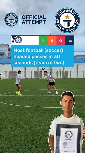 Most football (soccer) headed passes in 30 seconds world record #worldrecord #guinessworldrecord #soccerchallenge | RithySak 24