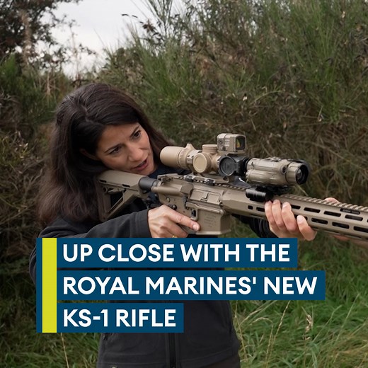 What’s it like to hold the Royal Marines new rifle, the KS-1? Watch as Forces News reporter Briohny Williams gets to grips with the latest weapon on her visit to Barry Buddon in Scotland 🏴󠁧󠁢󠁳󠁣󠁴󠁿 | Forces News